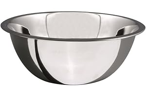 Salvinelli Ciotola, 32 cm, in Acciaio Inox, 30 x 32 x 12 cm