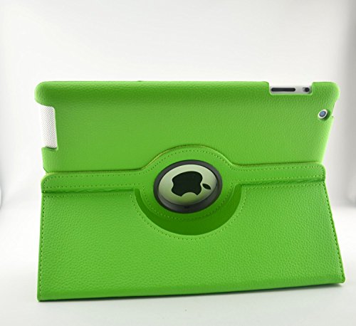 inShang Hülle für Apple iPad 2 iPad 3 iPad 4, Edles PU Leder Tasche Hülle Skins Etui Schutzhülle Ständer Smart Case Cover für Tablet iPad, Super Automatische Einschlaf-/Aufwach funktion, 360 Grad rotierende Schutzhülle mit Standfunktion + inShang Logo hochwertigen Stylus Eingabestift Stift - 3