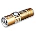 Produktbild Eastlion CREE LED Super Light 5W Aluminium Wasserdichte USB Aufladbare Mini Taschenlampe Gold