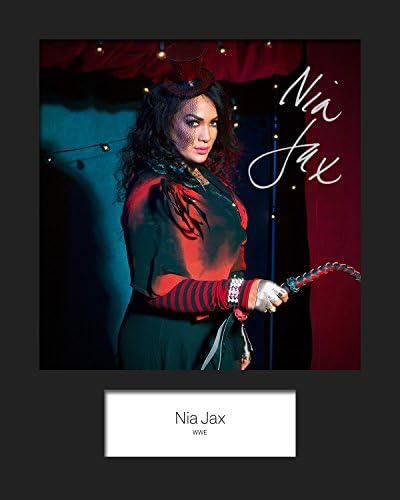 NIA JAX - WWE #2 | Signed Mounted Photo Reprint | 10x8 Size to Fit 10x8 Inch Frames | Machine Cut | Photo Display | Present Gift Collectible