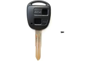 LINGXIYA 2 Buttons Car Key Fob Case Replacement for Toyota Yaris Corolla Echo Vensis Corolla RAV4 Auto Key Cover ,TOY41 Blade