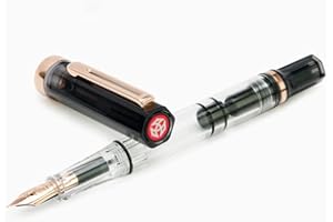 Twsbi Eco Smoke & Oro Rosa - Pluma estilográfica (mediana)