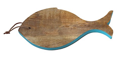 Preisvergleich Produktbild Mangoholz Brett Schneidebrett Fisch