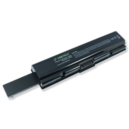 Vinitech Akku mit 11,1V 6600mAh für Toshiba Satellite Pro L300-299, Pro L300-29C, Pro L300-29D, Pro L300-29H, Pro L300-2CH, Pro L300-2CJ, Pro L300-2E5, Pro L300-EZ1004V, Pro L300-EZ1004X, Pro L300-EZ1005V, Pro L300-EZ1005X, Pro L300-EZ1501, Pro L300-EZ1502, Pro L300-EZ1521