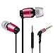 Produktbild WOBONGDI In-Ear-Kopfhörer, kabelgebunden, aus Metall, geräuschisolierend, Stereo-Bass-Kopfhörer, Ohrhörer bieten klaren Klang (Grau Rose Rot) Rose Gold