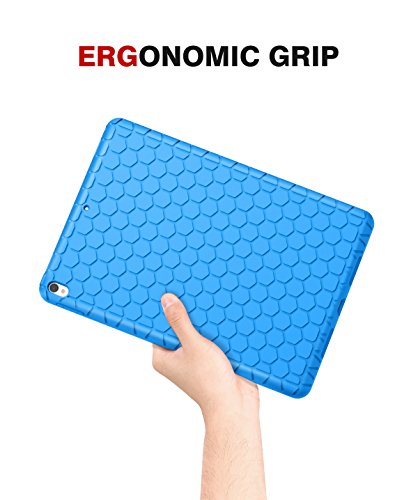 MoKo Hülle für iPad Pro 10.5 Zoll 2017 – [Honey Comb Series] Lightweight Silikon Case Stoßfest [Kids Kinderfreundlich] Schutzhülle für Apple iPad Pro 10.5 Tablet, Blau - 4