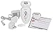 ACEVIVI Hair Removal Assembled 3-in-1 2-Level Speed Electric Epilator Shaver (White)