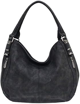 Flora & Co (Farbauswahl) Damen Handtasche PU-Leder Beuteltasche