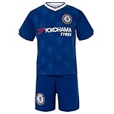 Chelsea FC Official Football Gift Boys Kids Kit Pyjamas Blue