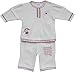 Schnizler Baby Girls Nickianzug Dolly in 2 Lagen Optik  Leisure Suit -  White - 62 cm