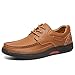 Produktbild Apragaz Klassisches Design Herrenmode Sneaker Flache Ferse Soft Echtes Leder Oxfords (Color : Brown with lace, Größe : 38 EU)
