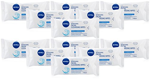 12x Nivea Facial Cleansing Wipes Daily Essentials Refreshing Normal & Combination Skin