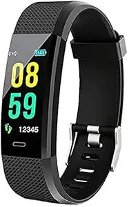Plasmic ID115 Plus Bluetooth Smart Fitness Band Watch for Men/Women with Heart Rate Activity Tracker Waterproof Body
