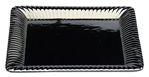 Moderne Dekoschalen Silber Dekovasen Schale Dekoteller Obstschale Kerzentablett (Länglich klein) - 3