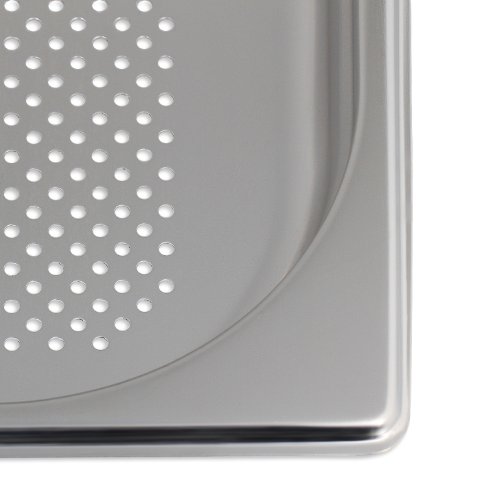 Greyfish GN Behälter :: gelocht :: für Gaggenau / Miele / Siemens Dampfgarer (Edelstahl / Spülmaschinentauglich, Gastronorm 1/2, B 32,5 x T 26,5 x H 4,0) - 3