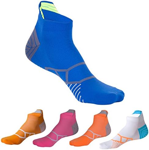 Uni-sex Cotton Socks Summer No Show Socks Hit Color Ankle Socks(5 Packs)