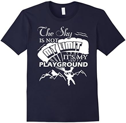 Men's Paragliding T shirt - Paragliding Tshirt Medium Navy