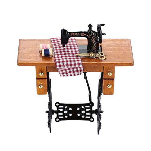 Preisvergleich Produktbild Duoying Mini - Nähmaschine Mini Nähmaschine Modell with Puppenhaus Spielhaus Puppenhausmöbel