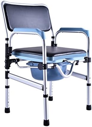 HJHY® Shower chair, Collapsible Height adjustable Pregnant women Bath chair Old man Potty chair Sturdy waterproof