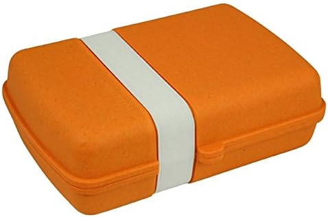 Lunchtime Box from bamboo and corn fibre, Farbe:Orange