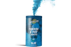 SPARKLERS CLUB Fumigene in vaso 2 minuti colore blu – Accensione a stoppino, durata 120 secondi, colore fumigene da appoggio – fumigene vaso da terra Categoria F1 – CONSEGNA 24/48H