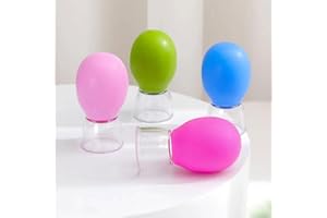 Jingsen Facial Cupping Set - 4-Piece High-Elasticity Silicone Face Lift Tools for Non-Invasive Facelift, Anti-Aging, Skin Tightening & Lymphatic Drainage