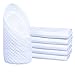 Sinland Premium Microfiber Washcloth Waffle Weave Facial Cleansing Cloth Face Cloth and Body Cloths Remove Makeup 6 Pack 33cmx33cm White