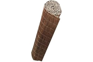 Mugar- Mimbre Grueso Natural en Rollos de 5 Metros - Vallas de Ocultación Naturales para Jardín- Varias Alturas (2 x 5 metros)