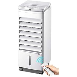 Climatiseur portatif Humidification Refroidissement par eau Maison petit climatiseur mobile [blanc]