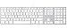 Produktbild Apple MB110 USB QWERTY Italienisch Weiß - Tastaturen (Standard, USB, QWERTY, Weiß)
