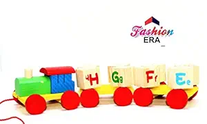 Fashion Era Alphabet Letter Train,Wooden Train Toy ,English Vocabulary Building Block -A to Z Wooden - Early Educational Toys ( 2 Years + ) Beautiful Toy