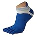 Price comparison product image 1 Pair Men Socks,Tefamore Mesh Meias Sports Running Five Finger Toe Socks (Blue)