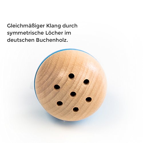 Rewoodo Baelly – Baby Kinder Rassel Spielzeug Kugel Ball Ab 1 Jahr Erstausstattung Kinderspielzeug Kleinkind Holzspielzeug Babyspielzeug - 5
