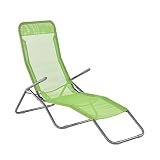 [casa.pro] Tumbona Plegable - Silla para Playa - 190 x 60 x 98 cm - Respaldo Ajustable - Verde
