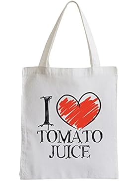 I love Tomato Juice Fun Jutebeutel