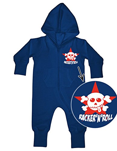 FRIENDLY-N-ROLL ROCKO STAR Baby All-In-ONE Sweatsuit navy -  Blue - 3 Years