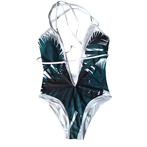 Bañadores Deportivas Mujer, ??Xinantime Traje de baño de Playa One Piece para Mujer Traje de baño Atractivo Bikini Acolchado Push Up Monokini de baño (XL, ??Blanco)