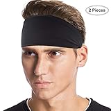 Cómodo, suave y de secado rápido: Hecho de poliéster de alta calidad, spandex y fibra, la venda cabeza hombre atlética es muy transpirable, durable y