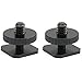 Produktbild COM-FOUR® 2x Adapter für Blitzschuh, Stativschraube 1/4" Blitzschuh-Adapter mit 1/4" Mutter für Stative