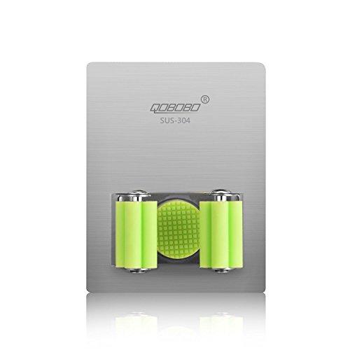 qobobo® 1St. Besenhalter selbsthaftend Werkzeughalter Befestigen ohne Bohren, rostfrei Edelstahl