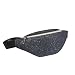 Produktbild Allegorly Gürteltasche wasserdichte Bauchtasche Damen und Herren Faltbare Sequin Hüfttasche Verstellbarer Crossbody Umhängetasche Mit Reißverschluss Sport Running Joggen Laufen Laufgürtel Tasche