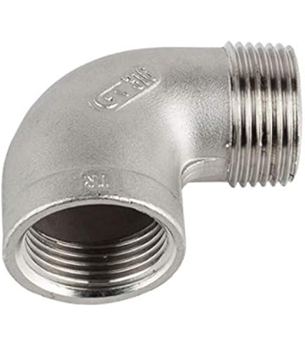 Edelstahlrohr V2A 1/2 Zoll - 75 Cm Mit AG Gewinde Für Sanitär & Heizung