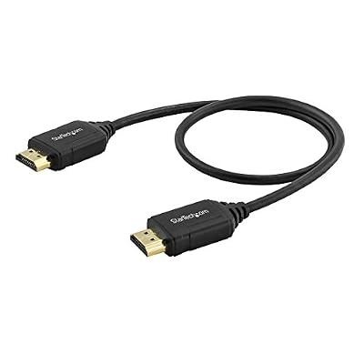 StarTech.com Câble HDMI grande vitesse haute qualité avec Ethernet de 50 cm - Cordon HDMI 4K 60 Hz - Câble HDMI 2.0 certifié