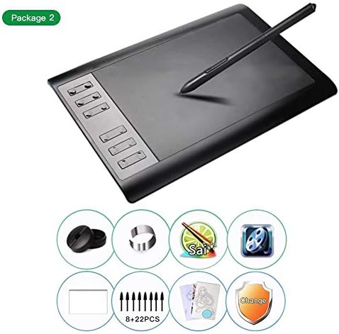 Blue-Yan Drawing Pen Tablet - Pen Pressure - Sensitivity Graphics Drawing Tablet 106 Inch Anime PS Painting Board Educational Tools