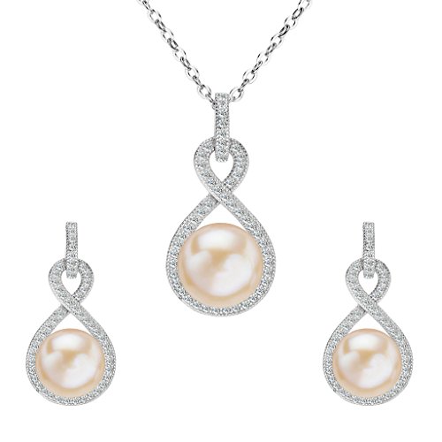 Freshwater Cultured Pearls Necklace Sets Amazon.co.uk