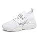 Produktbild Yvelands Damen Sneaker Schuhe Karikatur-Bärensohlen-Ineinander greifen-Wohnungen Slip On Sport beschuht Turnschuhe(White,38)