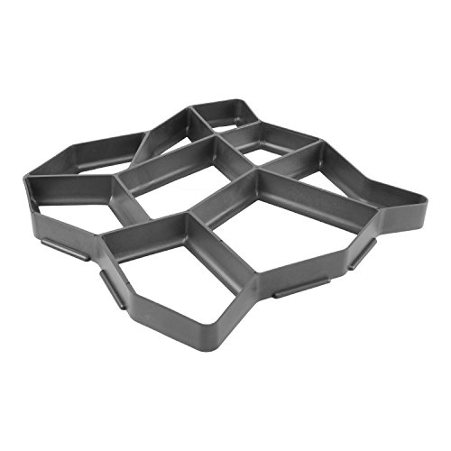 @tec Betonform Schalungsform Gießform Plastikformen für Beton, Natursteinpflaster-, Kopfsteinpflaster-Schablone, Pflastersteine, Terrassenplatten, Trittplatten und Gehwegplatten für Garten 44x44x4 cm - 2