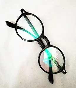 AR CREATION Unisex Round Blue ARC Anti Glare UV Protection babes eye care only Spectacles Glasses For Mobile Laptop Tablet Computer - (Zero Power)