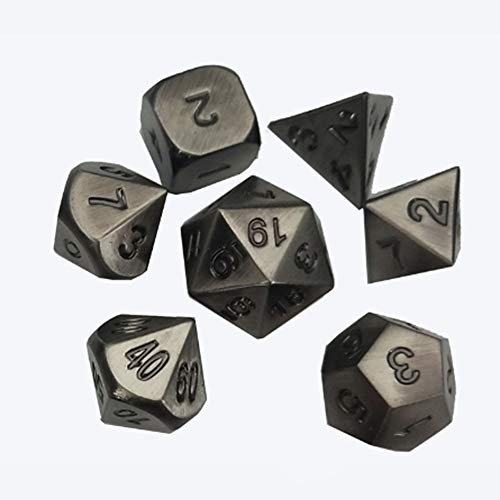 HIMA 7 pièces Brucelles métal Ensemble, en Alliage de Zinc Multi-facettes et Durable, pour Dragon Dungeon RPG DND MTG Board Game