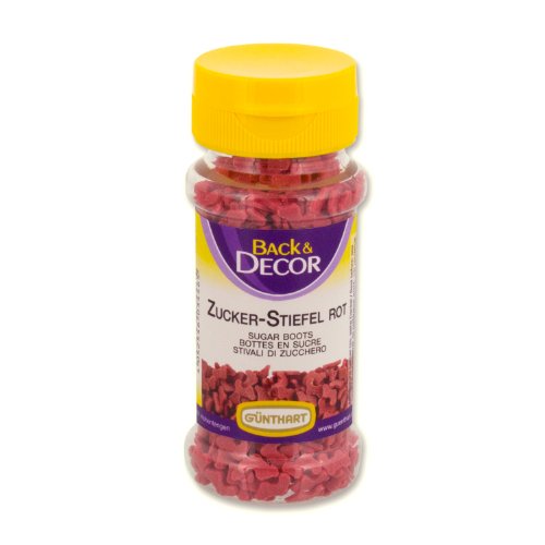 Preisvergleich Produktbild 60g Zucker-Stiefel, rot